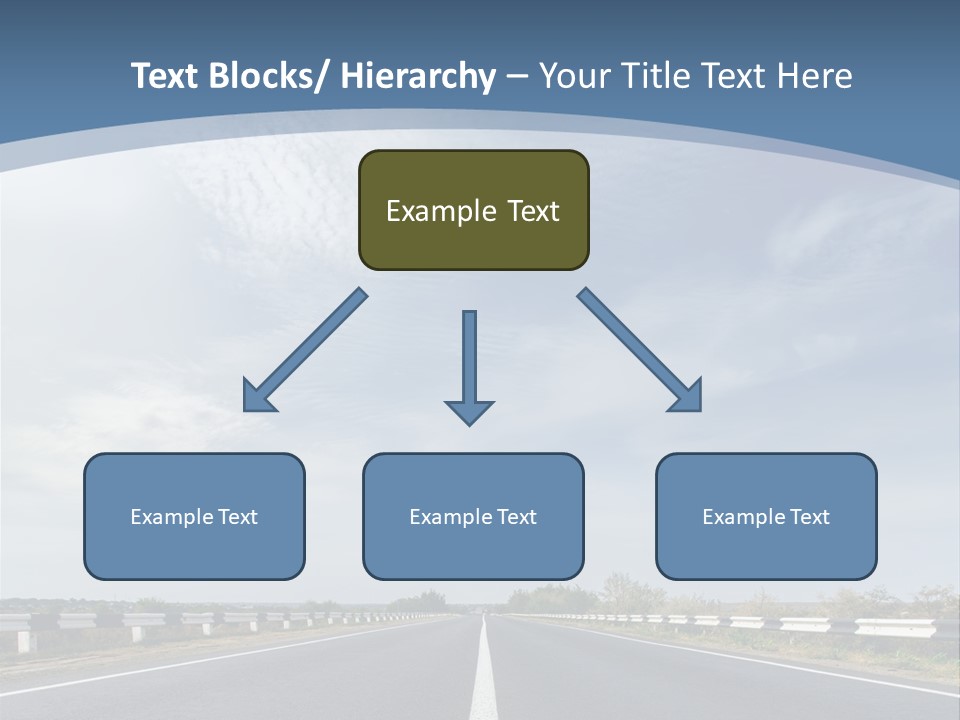 Track Cloudy Landscape PowerPoint Template