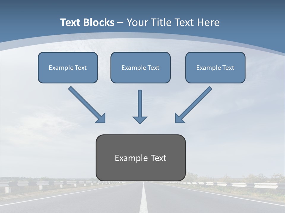 Track Cloudy Landscape PowerPoint Template