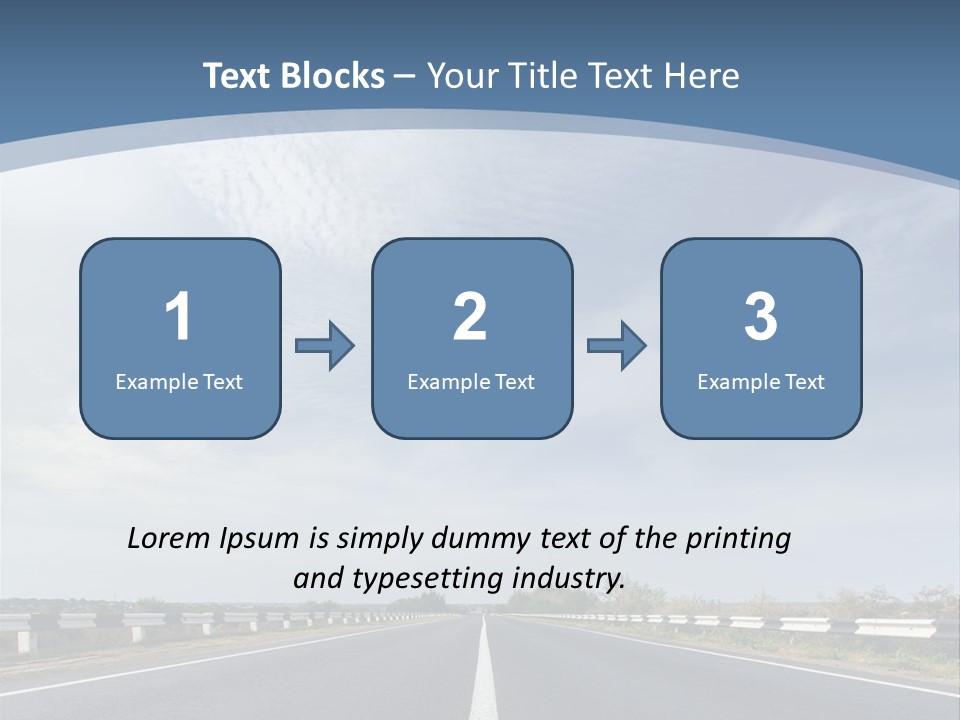 Track Cloudy Landscape PowerPoint Template