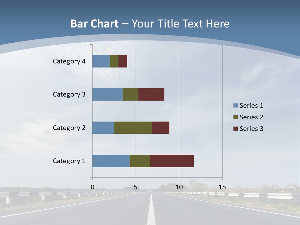 Track Cloudy Landscape PowerPoint Template