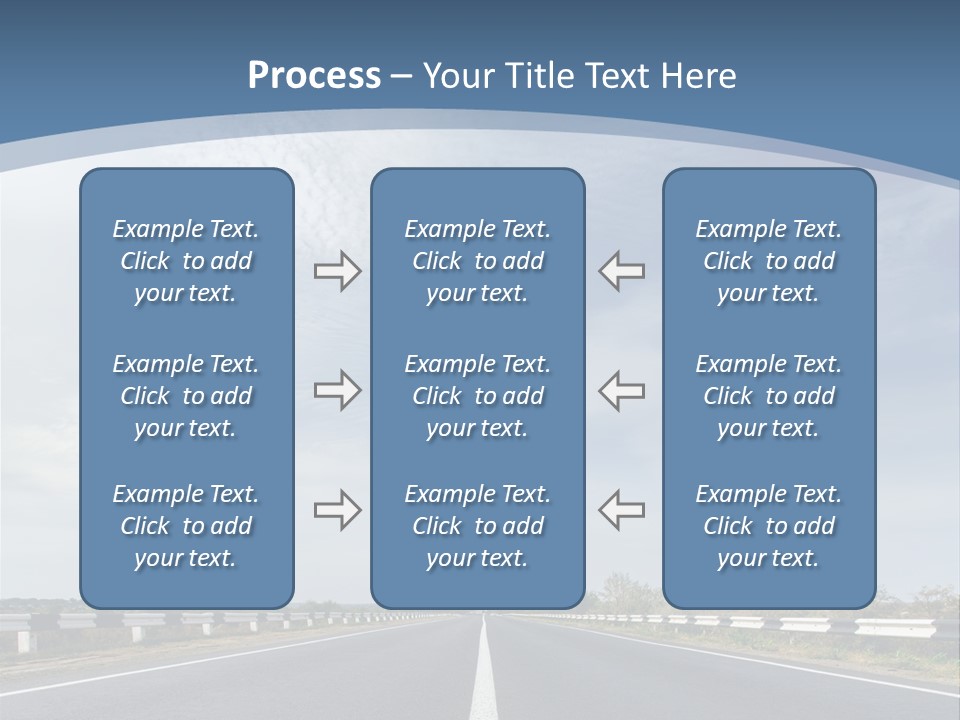 Track Cloudy Landscape PowerPoint Template