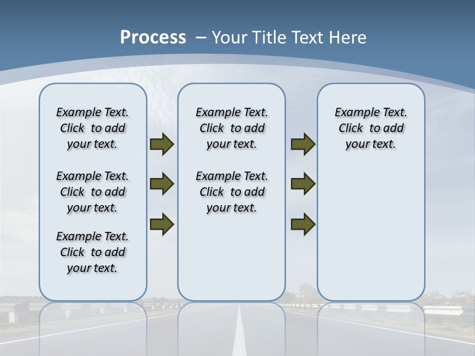 Track Cloudy Landscape PowerPoint Template