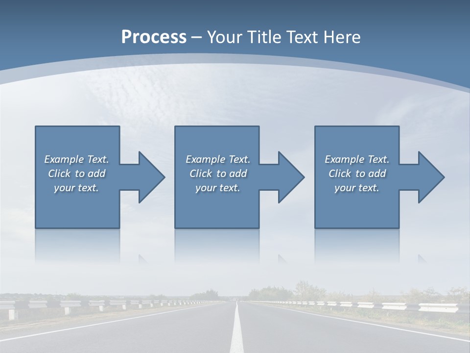 Track Cloudy Landscape PowerPoint Template