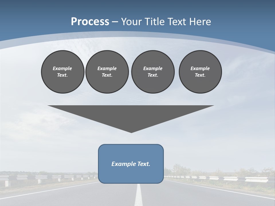 Track Cloudy Landscape PowerPoint Template