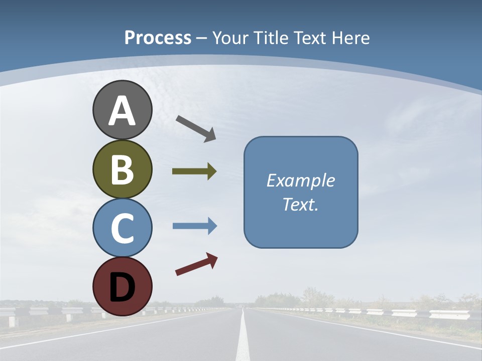 Track Cloudy Landscape PowerPoint Template