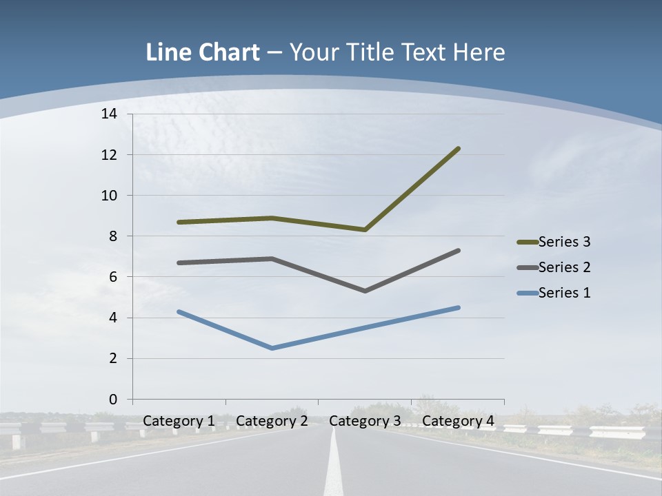 Track Cloudy Landscape PowerPoint Template