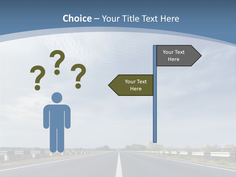Track Cloudy Landscape PowerPoint Template