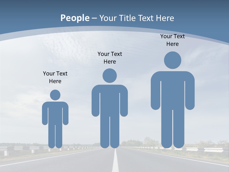 Track Cloudy Landscape PowerPoint Template