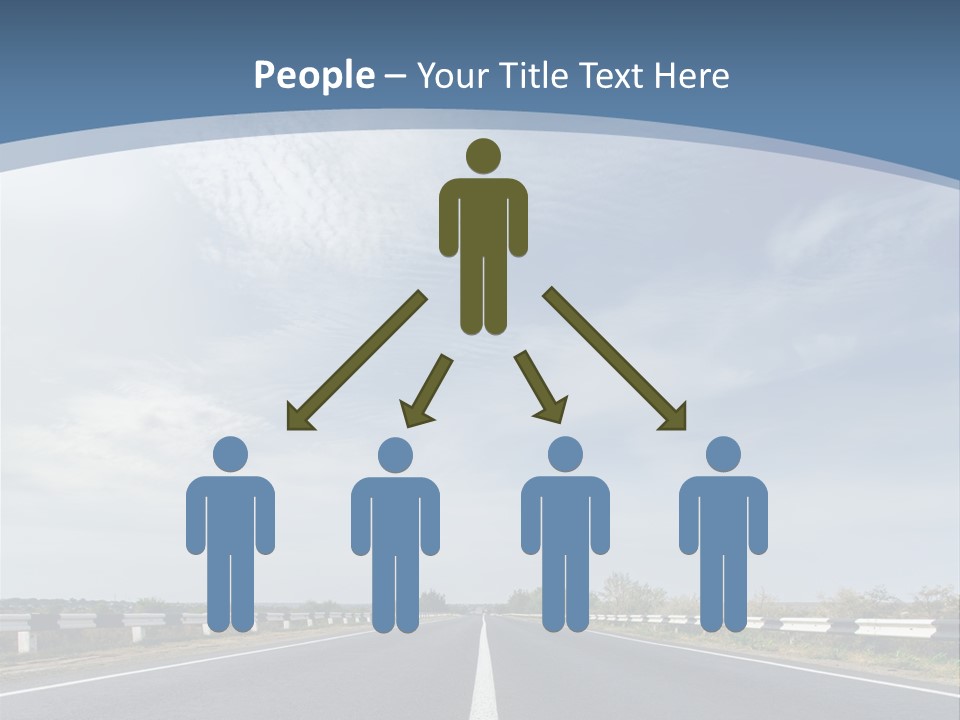 Track Cloudy Landscape PowerPoint Template