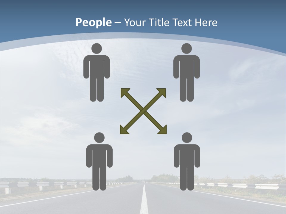 Track Cloudy Landscape PowerPoint Template