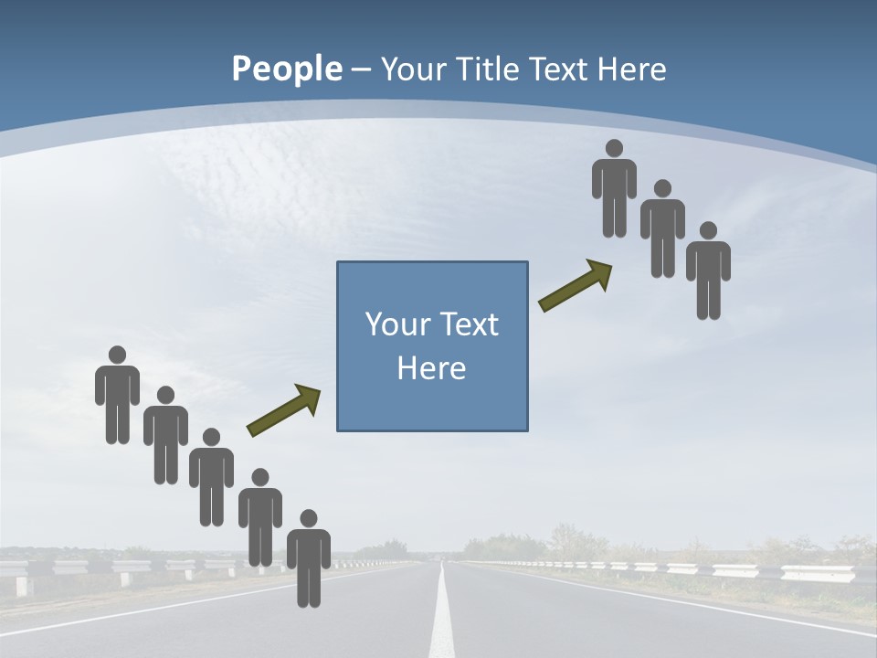 Track Cloudy Landscape PowerPoint Template