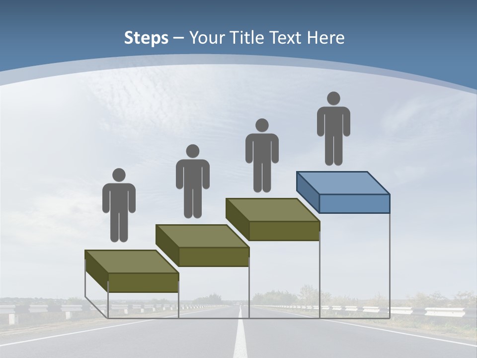 Track Cloudy Landscape PowerPoint Template