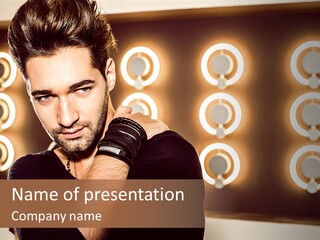 Beauty Pose Background PowerPoint Template