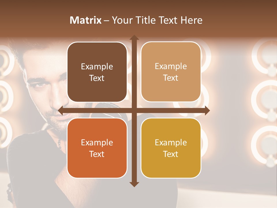 Beauty Pose Background PowerPoint Template