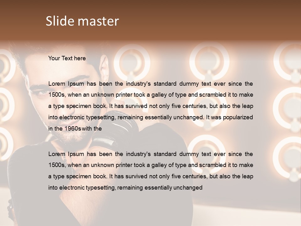 Beauty Pose Background PowerPoint Template