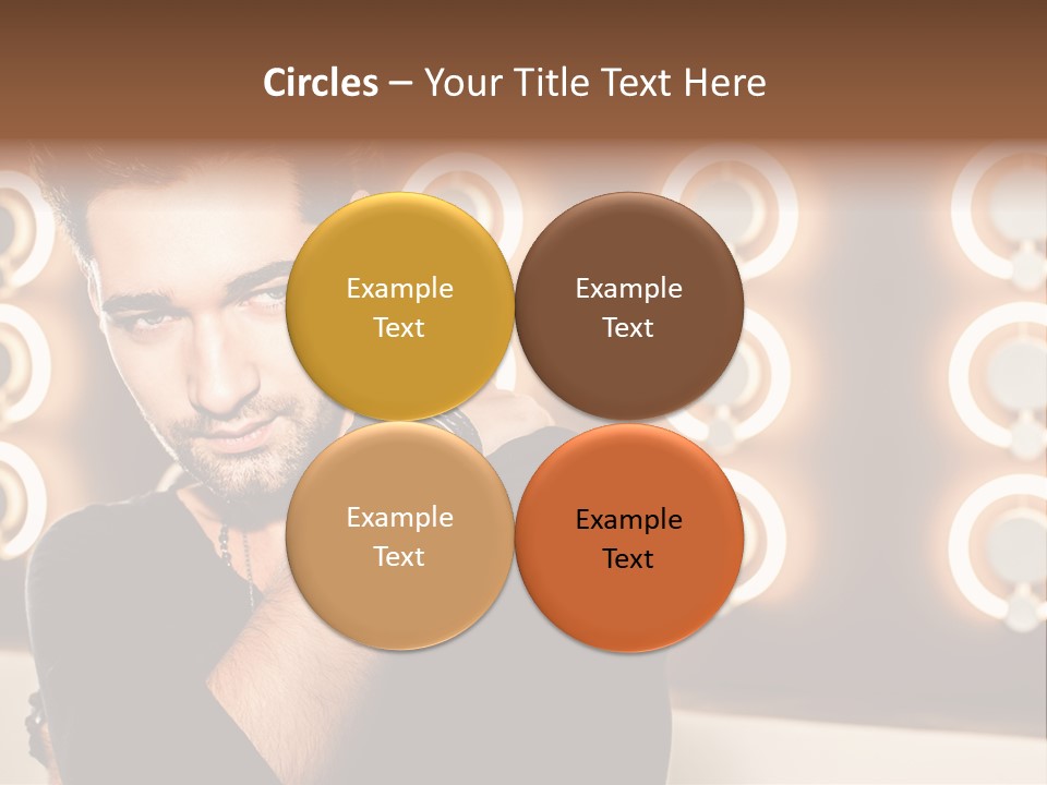 Beauty Pose Background PowerPoint Template