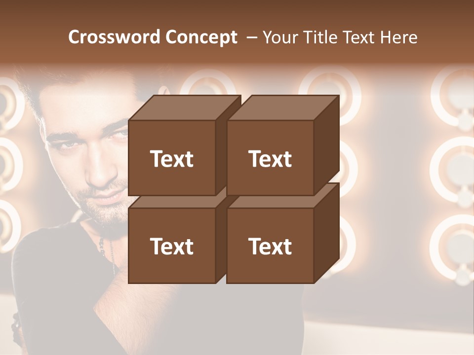 Beauty Pose Background PowerPoint Template