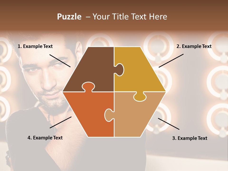 Beauty Pose Background PowerPoint Template