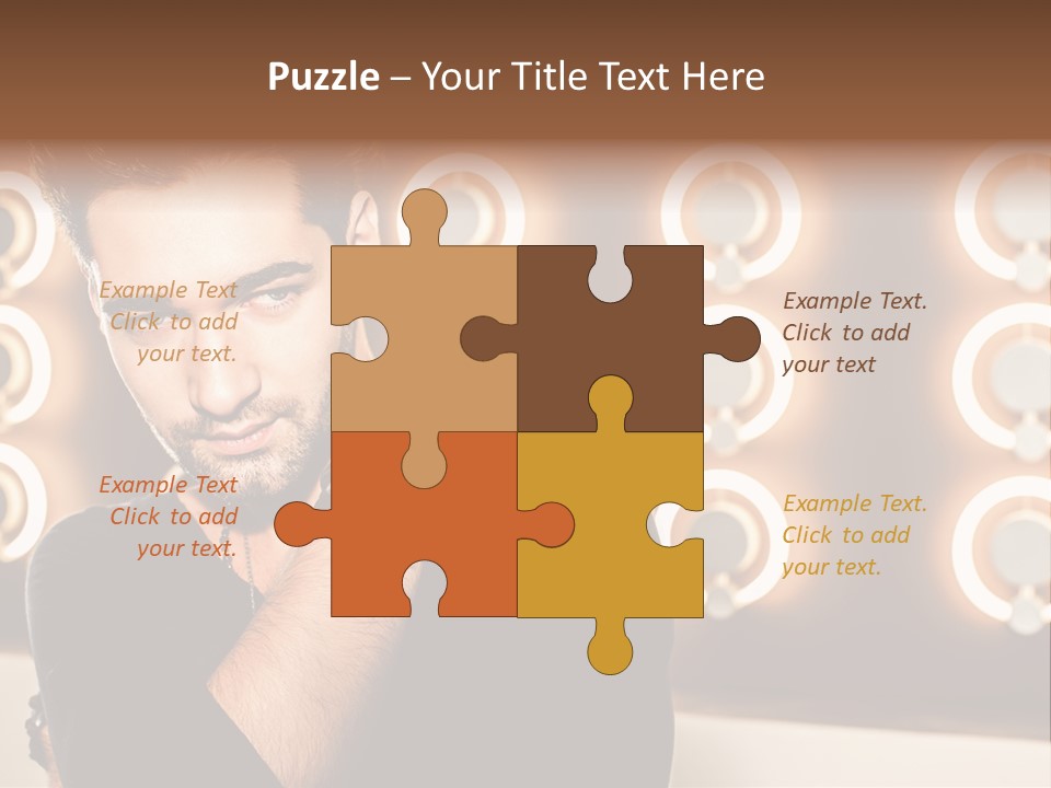 Beauty Pose Background PowerPoint Template