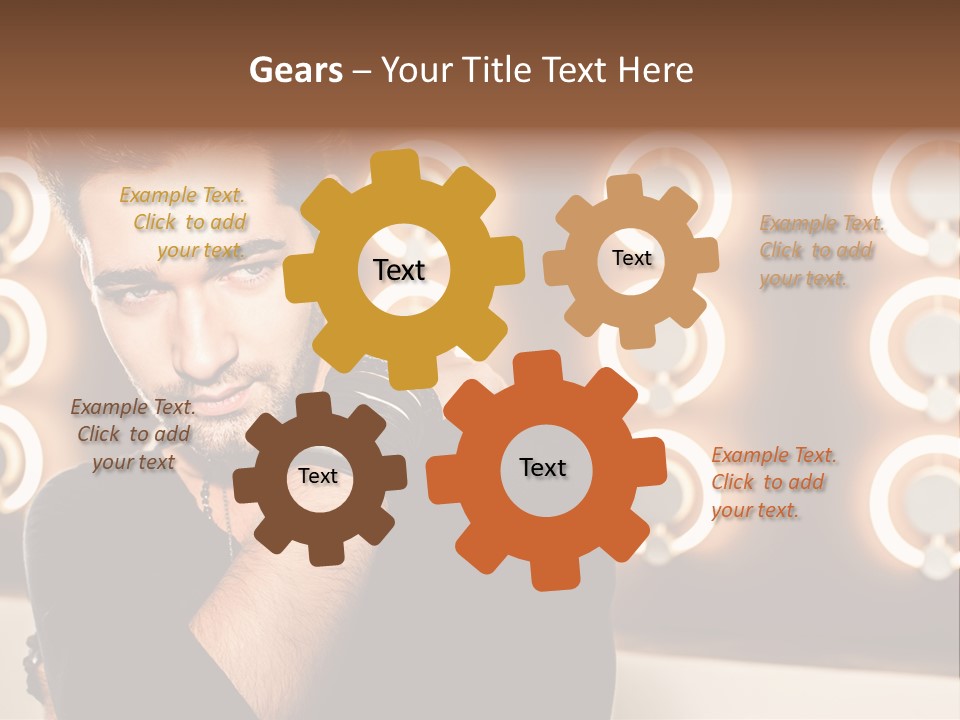 Beauty Pose Background PowerPoint Template