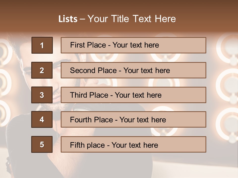 Beauty Pose Background PowerPoint Template