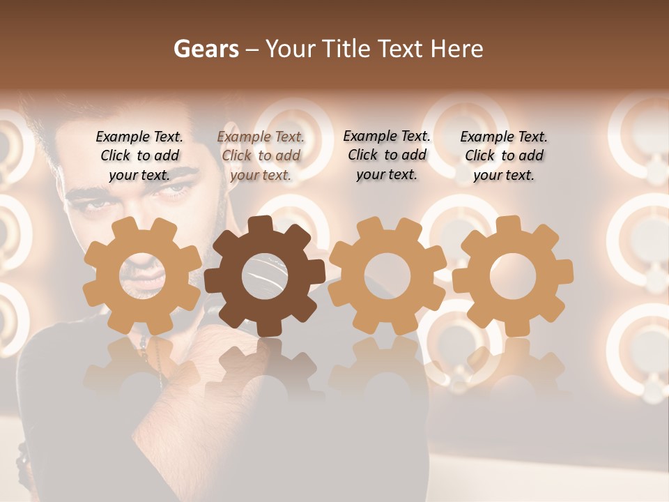 Beauty Pose Background PowerPoint Template