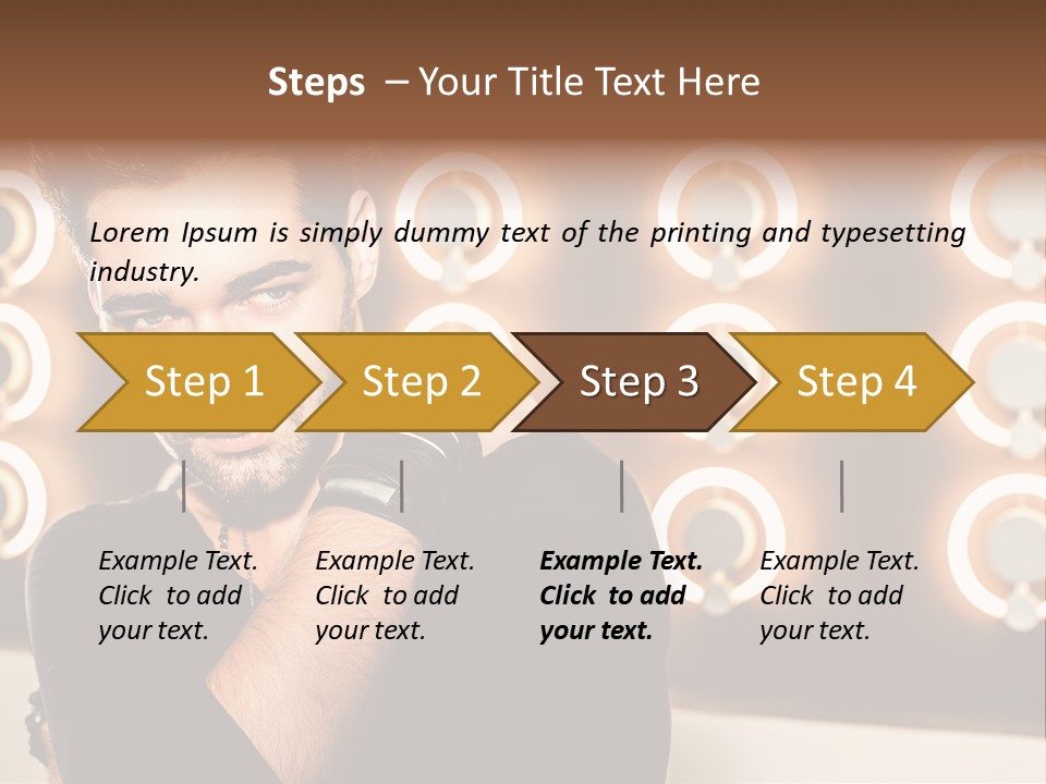 Beauty Pose Background PowerPoint Template