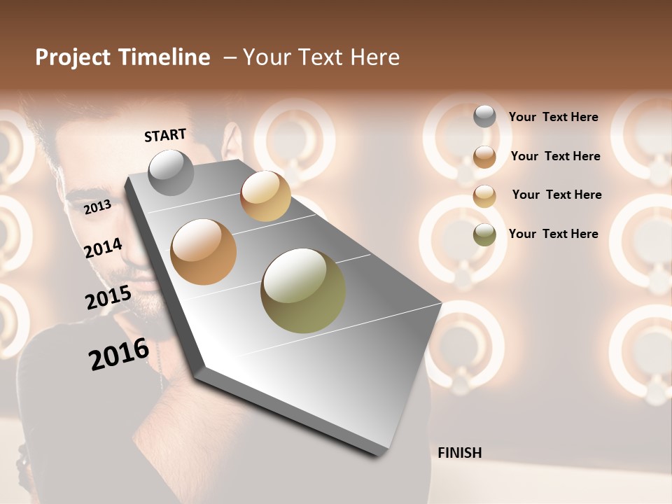 Beauty Pose Background PowerPoint Template