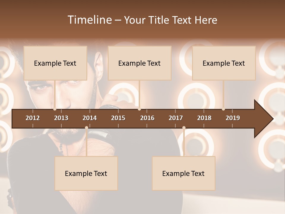 Beauty Pose Background PowerPoint Template