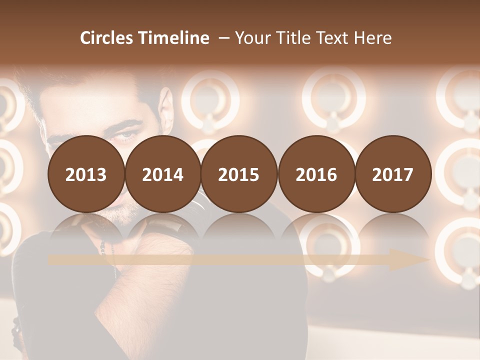 Beauty Pose Background PowerPoint Template