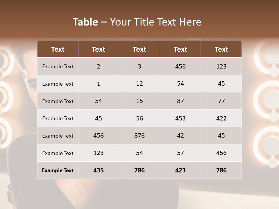 Beauty Pose Background PowerPoint Template