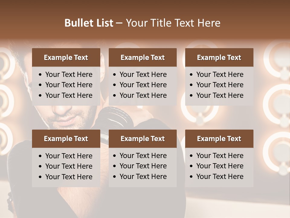 Beauty Pose Background PowerPoint Template