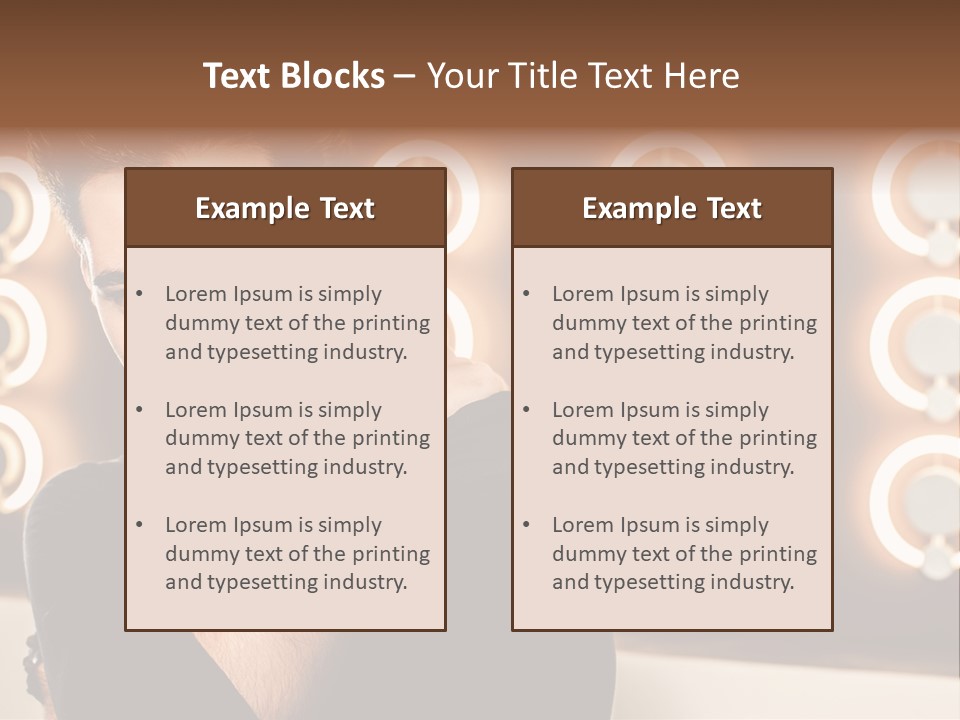 Beauty Pose Background PowerPoint Template