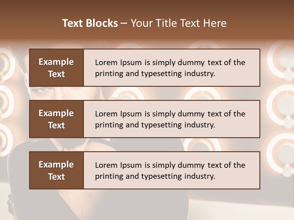 Beauty Pose Background PowerPoint Template