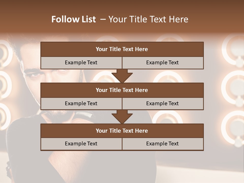 Beauty Pose Background PowerPoint Template