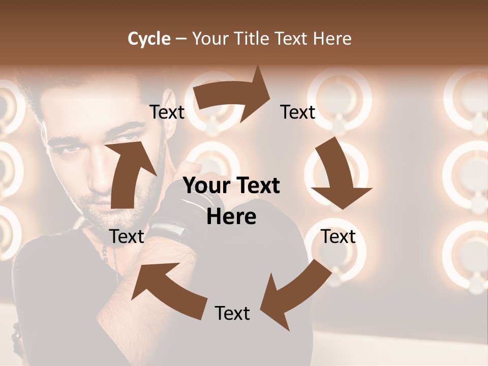 Beauty Pose Background PowerPoint Template