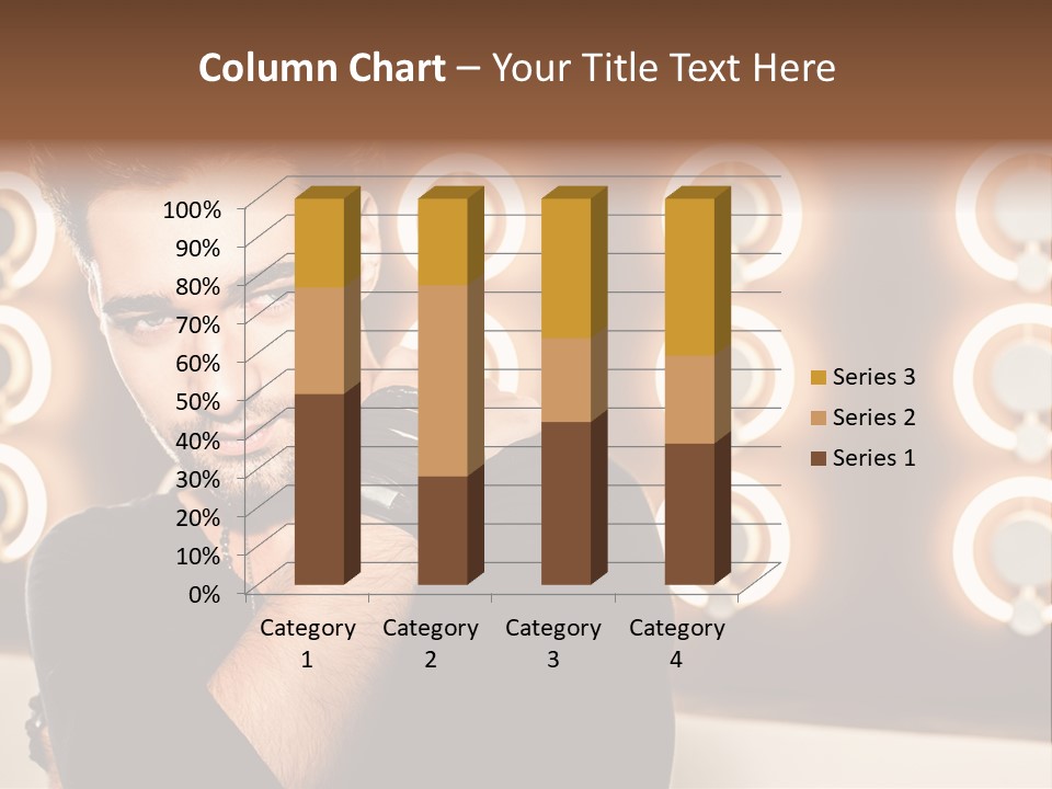 Beauty Pose Background PowerPoint Template