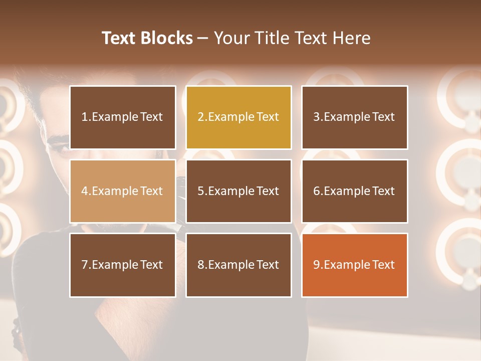 Beauty Pose Background PowerPoint Template