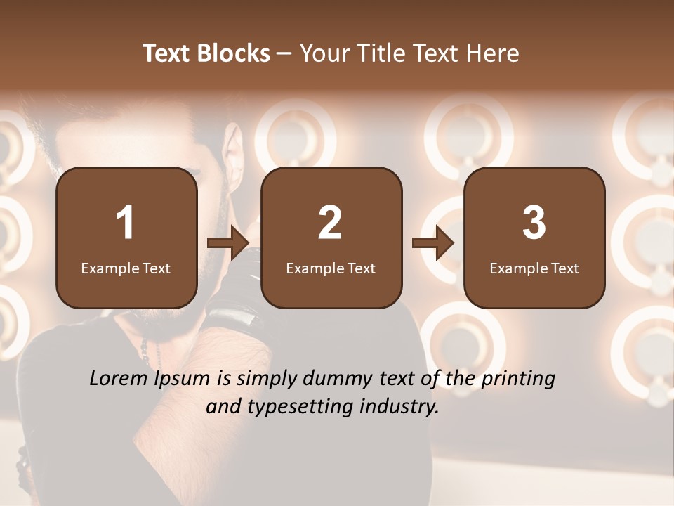 Beauty Pose Background PowerPoint Template