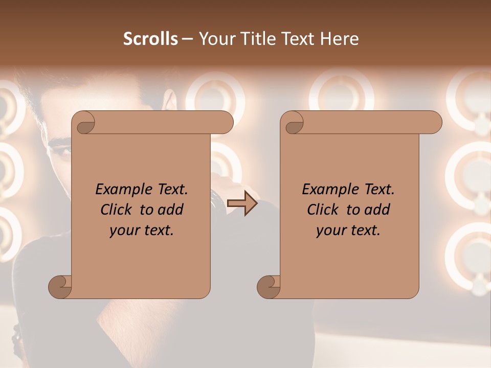 Beauty Pose Background PowerPoint Template