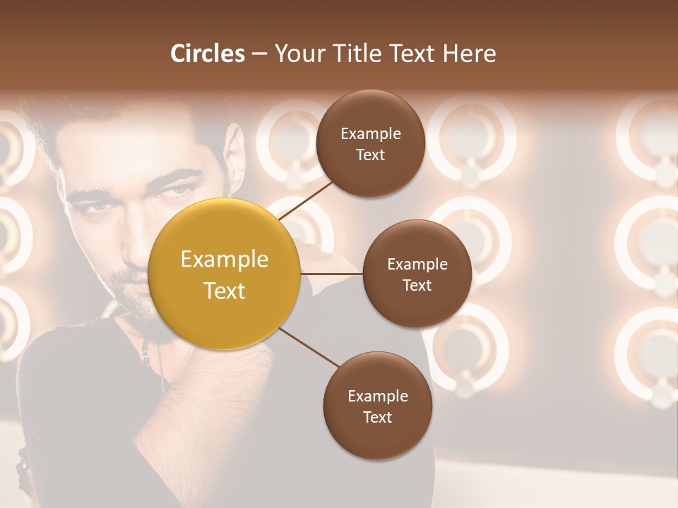 Beauty Pose Background PowerPoint Template