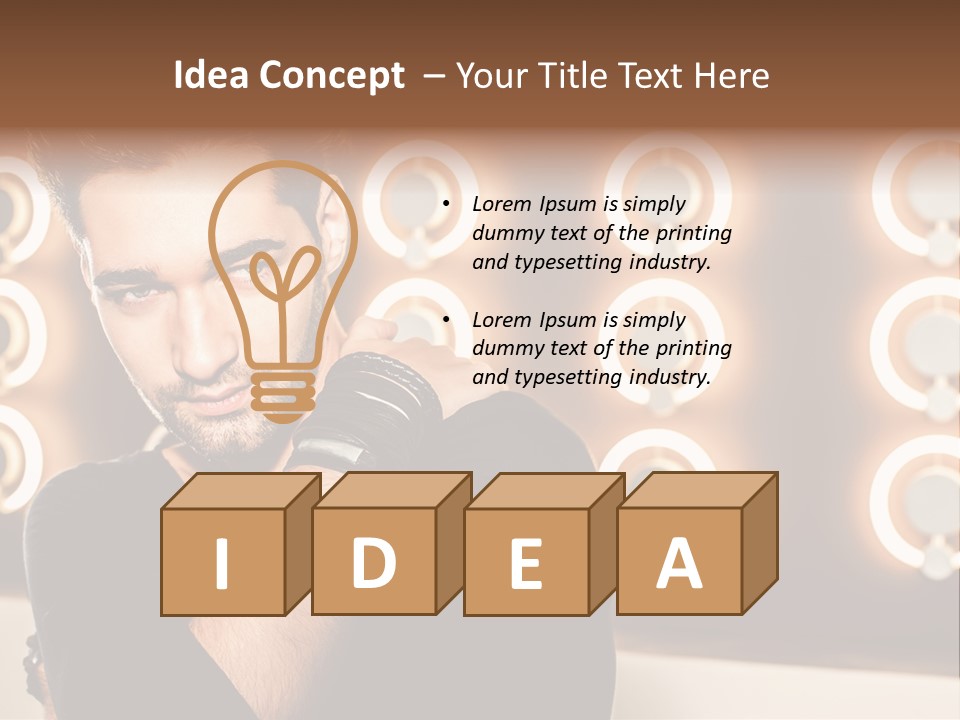 Beauty Pose Background PowerPoint Template