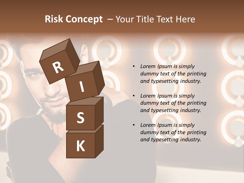 Beauty Pose Background PowerPoint Template