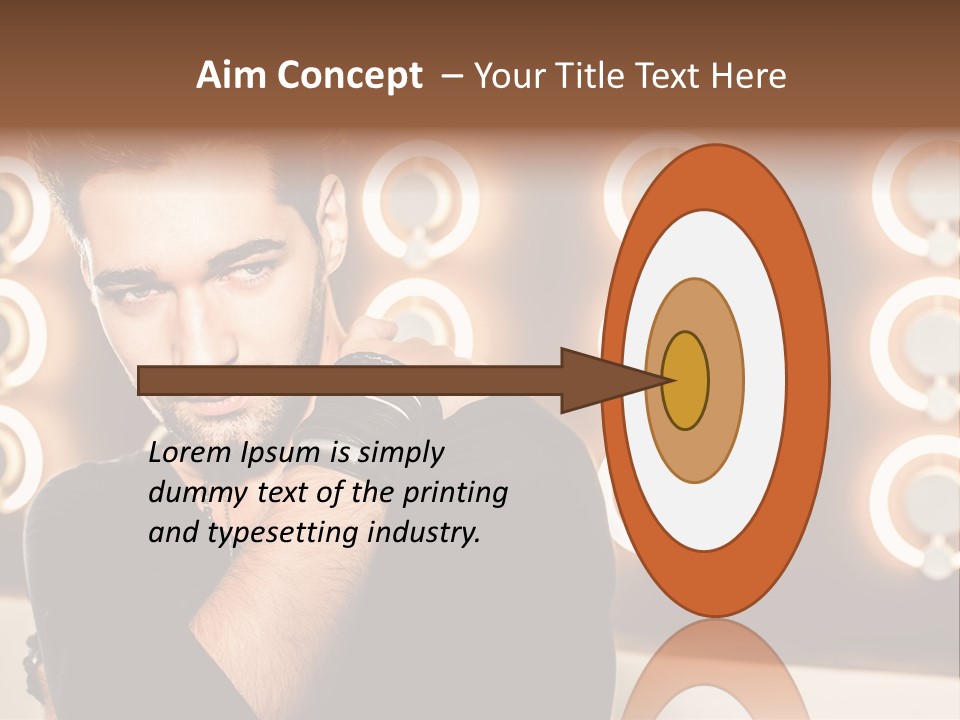 Beauty Pose Background PowerPoint Template