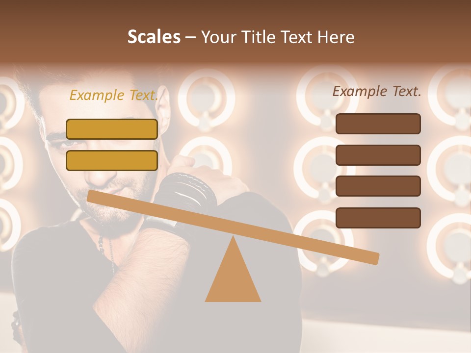 Beauty Pose Background PowerPoint Template