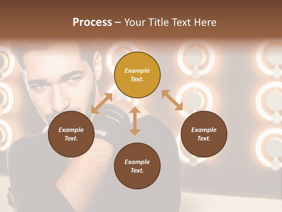 Beauty Pose Background PowerPoint Template