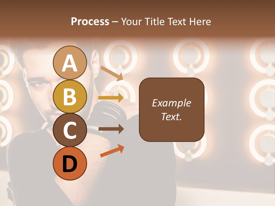 Beauty Pose Background PowerPoint Template