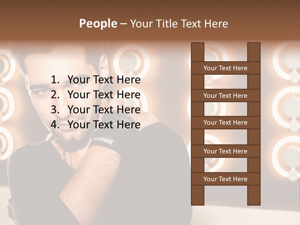 Beauty Pose Background PowerPoint Template