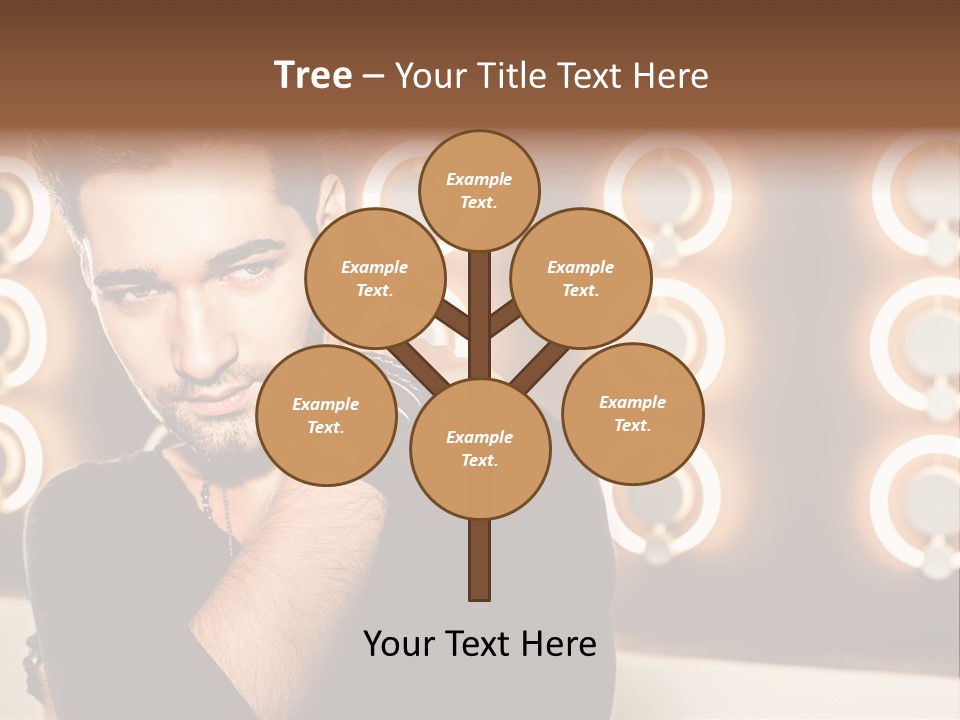 Beauty Pose Background PowerPoint Template