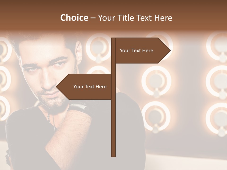 Beauty Pose Background PowerPoint Template